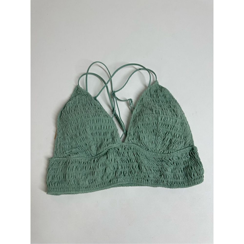 Victorias Secret PINK Wireless Green Removable Pad Bralette Bra Sage S